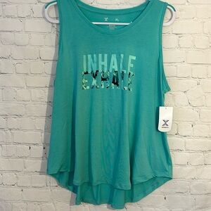 Xersion quick dri Inhale Exhale tank top NWT